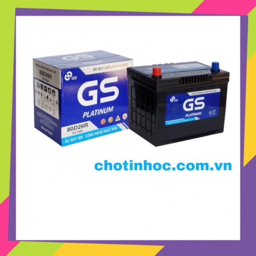 ẮC QUY GS 80D26R-MF, 12V - 70AH