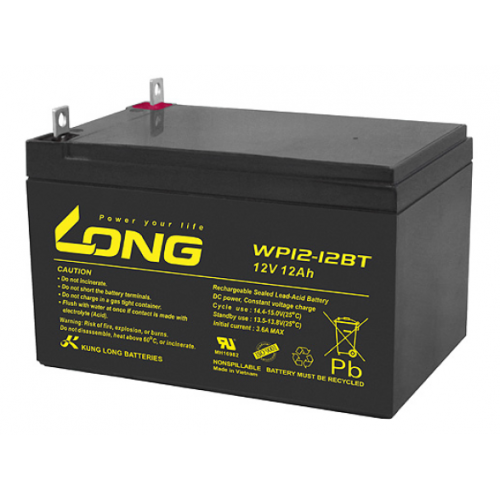 ẮC QUY KÍN KHÍ (VRLA AGM) LONG 12V-12Ah, WP12-12BT