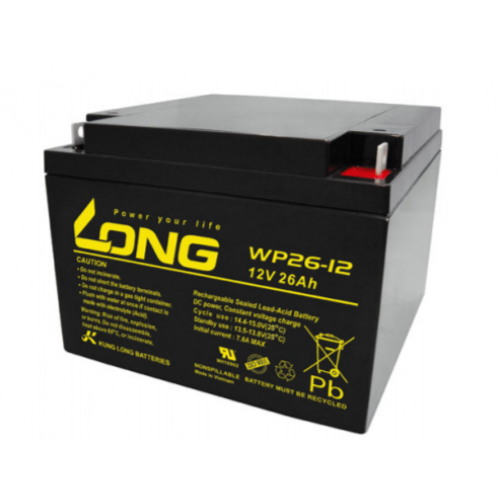 ẮC QUY KÍN KHÍ (VRLA AGM) LONG 12V-26Ah, (WP26-12; WP26-12N)