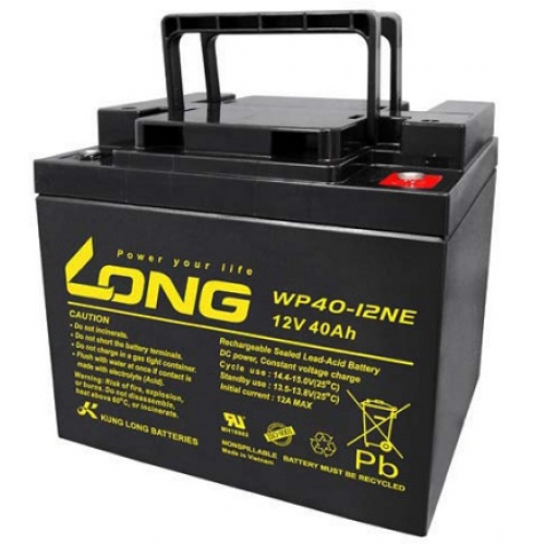 ẮC QUY KÍN KHÍ (VRLA AGM) LONG 12V-40Ah, (WP40-12E; WP40-12NE)