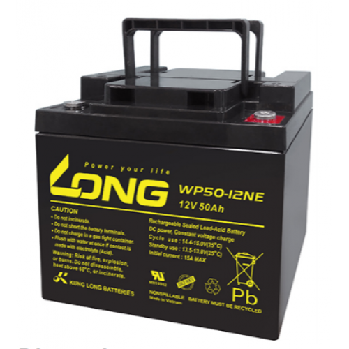 ẮC QUY KÍN KHÍ (VRLA AGM) LONG 12V-50Ah, (WP50-12E; WP50-12NE)