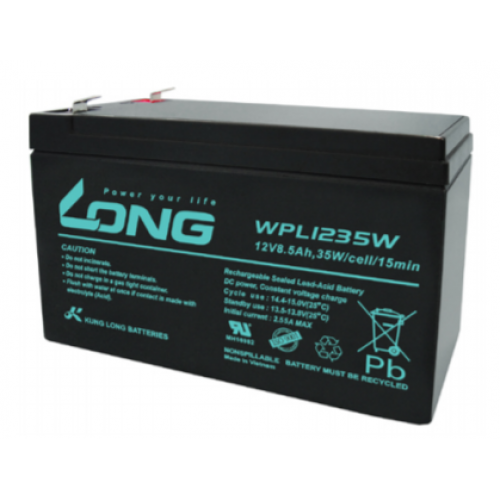 ẮC QUY KÍN KHÍ (VRLA AGM) LONG 12V-8.5Ah, WPL1235W