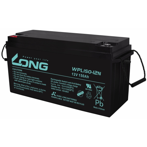 ẮC QUY KÍN KHÍ (VRLA AGM) LONG 12V-150Ah, WPL150-12N