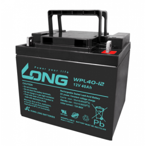 ẮC QUY KÍN KHÍ (VRLA AGM) LONG 12V-40Ah, (WPL40-12; WPL40-12N)