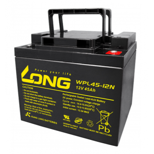 ẮC QUY KÍN KHÍ (VRLA AGM) LONG 12V-45Ah, (WPL45-12; WPL45-12N)