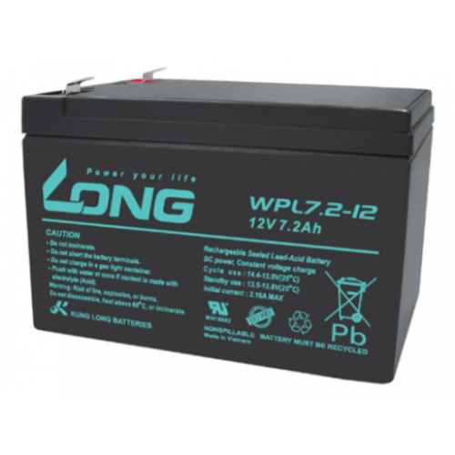 ẮC QUY KÍN KHÍ (VRLA AGM) LONG 12V-7.2Ah, WPL7.2-12