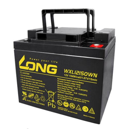 ẮC QUY KÍN KHÍ (VRLA AGM) LONG 12V 154WPC-1.67VPC-15Min, WXL12150WN